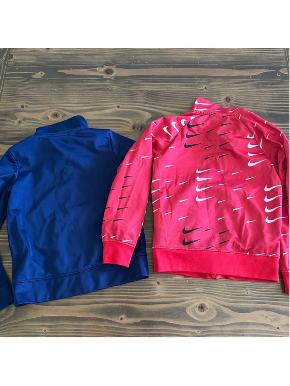 Nike Toddler Track Jacket Bundle 4T Red Blue Full Zip Athletic Set - Picture 12 of 12